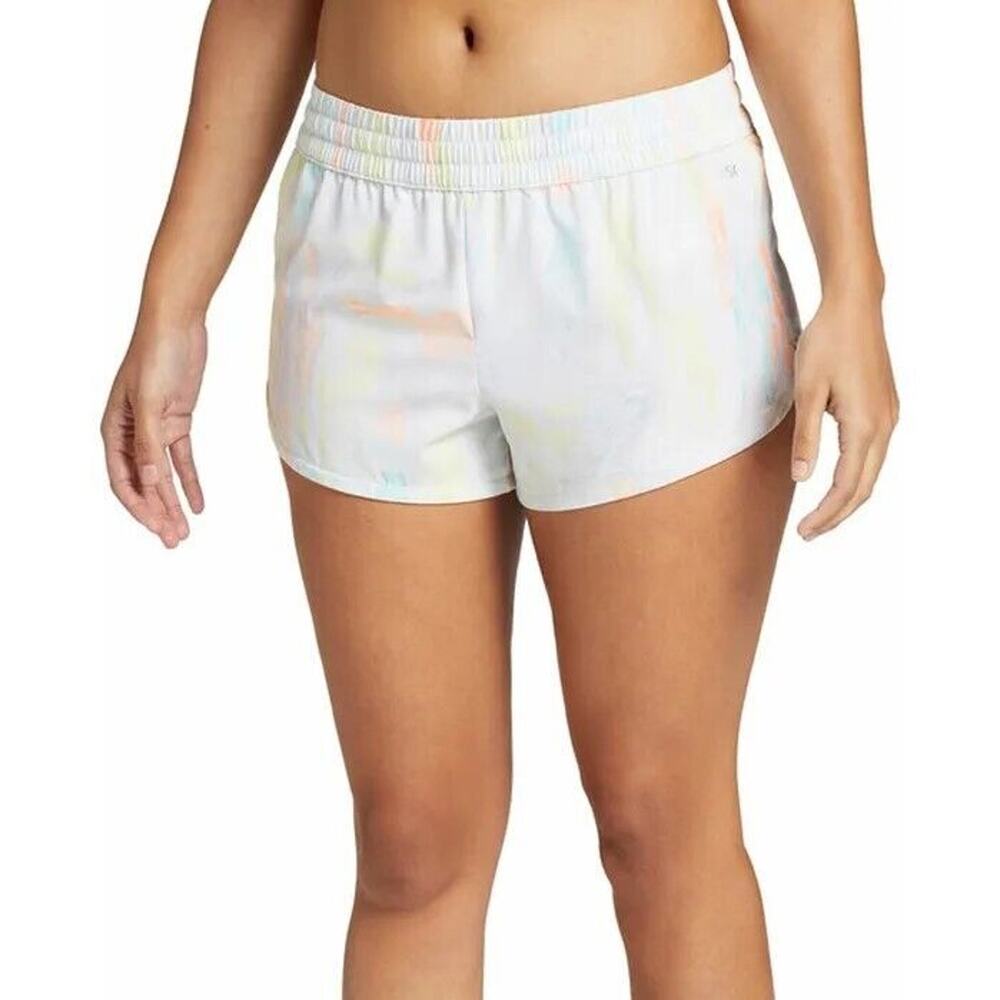 CALIA 3" Womens Stride Mid-Rise Shorts Torn Camo Multi XL NWT